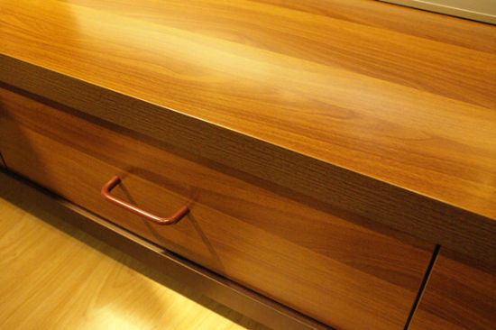 厅柜测评:皇朝家私浅胡系列之组合厅柜