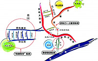 杭州市区水系通航示意图