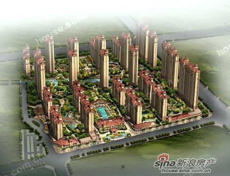 图为骏和棕榈湾项目效果图
