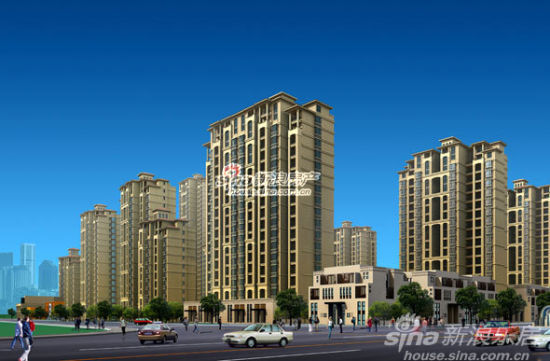 图为德诚翰景园项目效果图