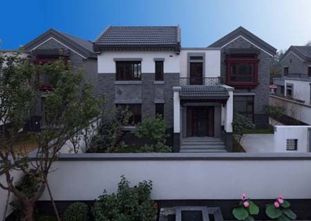 中式楼盘北京大宅:果岭上真正的别墅别墅(图)园区下跌院子文化图片