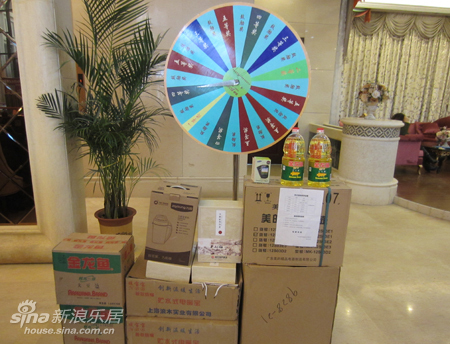 摇奖转盘以及奖品