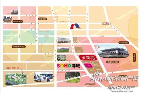SOHO沸城 南站商圈核心 领先地带 倡导品质_
