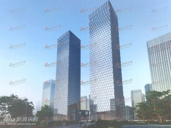 大庆绿地双子楼 218米闪耀黑龙江