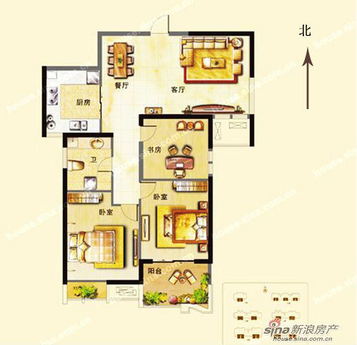 刚需族情有独钟小三房 超值特价6400每平(组图