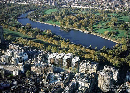 英国伦敦的海德公园,其周边的住宅已成为全世