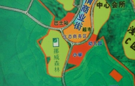售楼宣传资料所示的规划 售楼宣传资料所示的规划