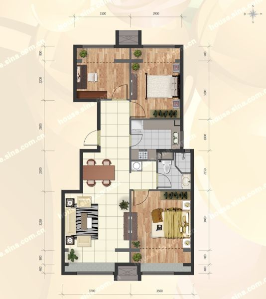 李小璐朱茵产女不愁奶粉钱 实惠小3居一步到位