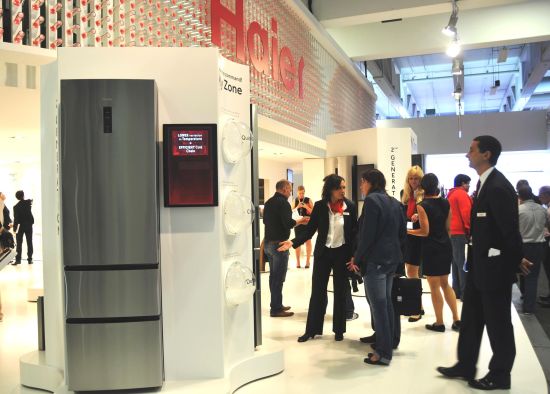 在德国IFA展上，海尔冰箱吸引了众多海外用户的关注