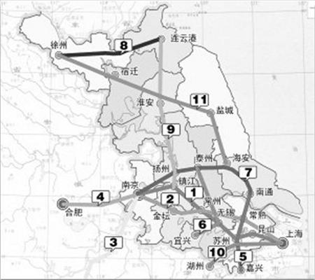 江苏省将建设11条城际铁路