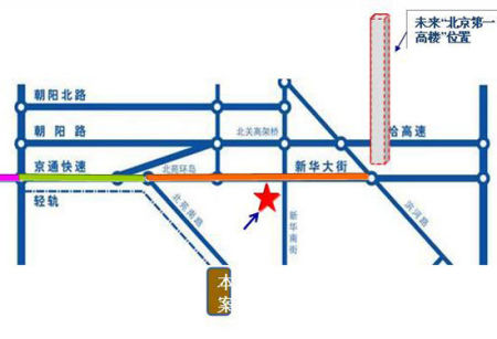 图为北京one位置图