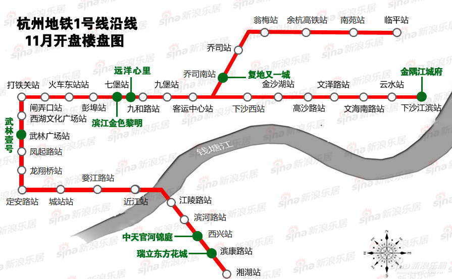 11月与1号线一同开启的地铁沿线楼盘(组图)_导购_新浪房产_新浪网