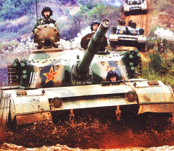 解放军96式主战坦克部队