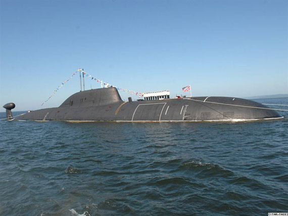 资料图：俄制阿库拉级核攻击潜艇