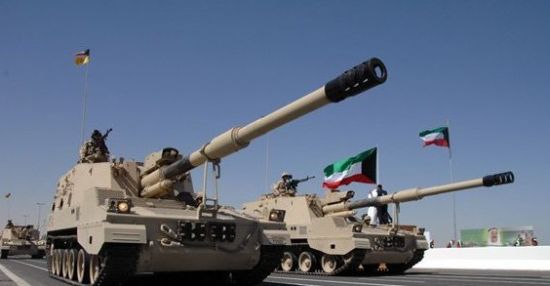 资料图:科威特陆军装备中国plz45自行火炮