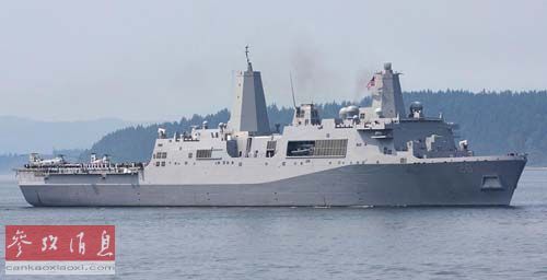 资料图：美国海军最新型的“绿湾”号登陆舰