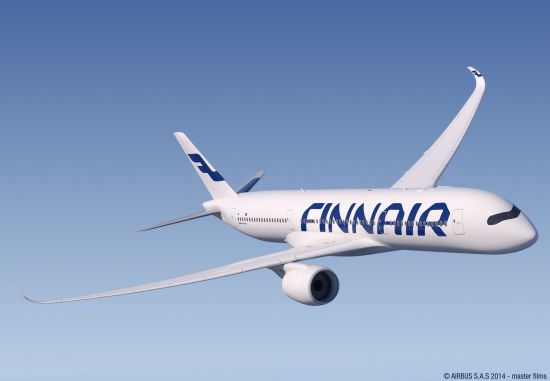 芬兰航空空客a350 xwb(正面.