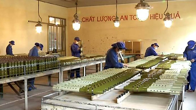 很透明啊:越南自曝军工厂内部炮弹生产线弹壳生产线