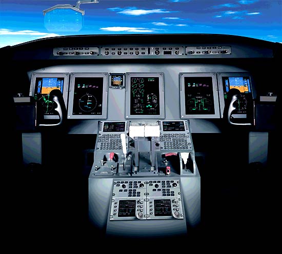 图文：ARJ21精美的飞机驾驶舱