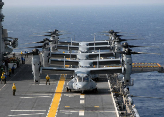 圖文：美國海軍陸戰隊MV-22機群
