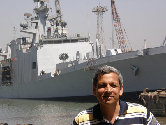 首艘印度国产Shivalik型隐身护卫舰即将海试