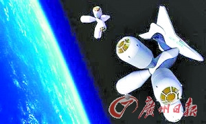 西班牙“银河套房太空度假村”公司所展示的太空旅馆示意图。