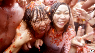 Tomatina in Bunol,Spain