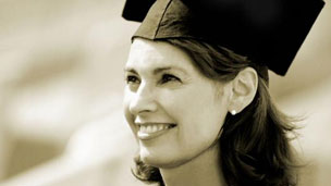 A young woman on her graduation