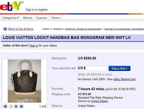 eBay和奢侈品制造商的法律之战