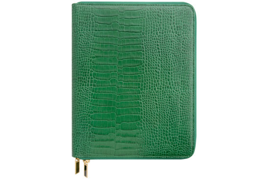 Smythson peridot zip iPad case, $500