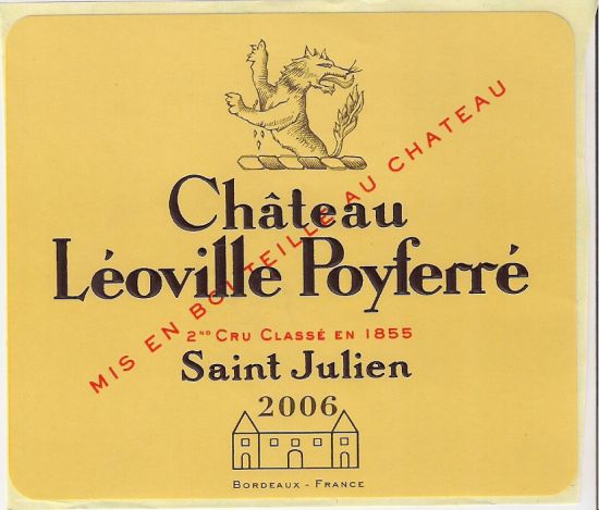 Château Loville Poyferr 2006 AOC Saint-Julien Rouge