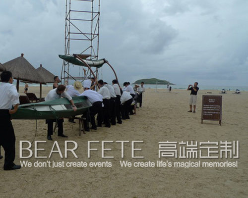 三亚海边浪漫婚礼① 海滩仪式搭建篇_司仪晓晨