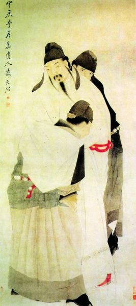 《太白醉酒图》,清,苏六朋。 《太白醉酒图》,清,苏六朋。