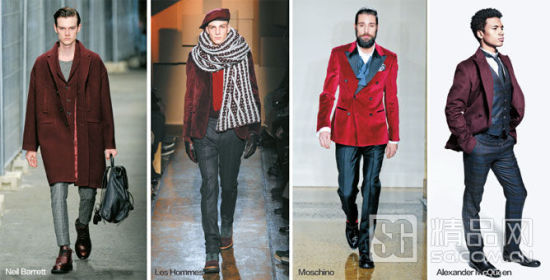 如果你感到酒红色大衣实在难以驾驭