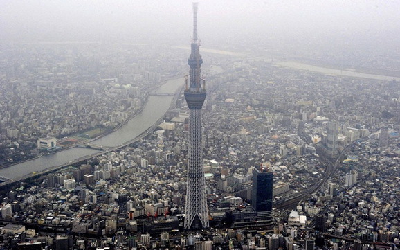 日本东京晴空塔：世界第二高建筑