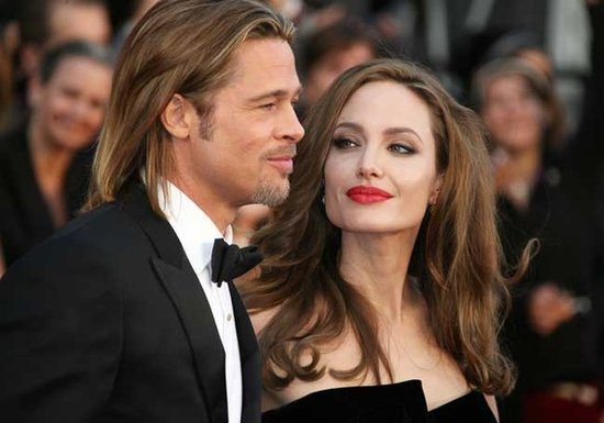 布拉德 皮特 (brad pitt) 和安吉丽娜 朱莉 (angelina jolie)