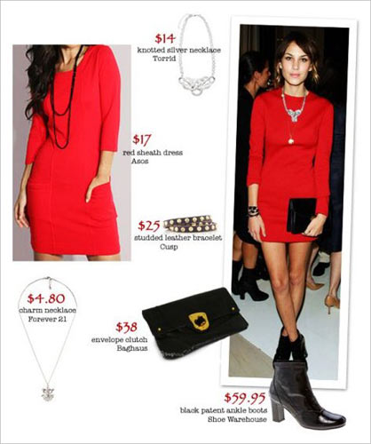 火红的ONE PIECE弹力纤维连衣裙