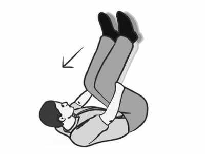 仰卧屈腿(图2)