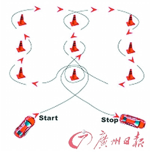 图为蝴蝶桩训练路线 图为蝴蝶桩训练路线