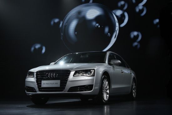 首届奥迪艺术与设计大奖颁奖盛典上的全新奥迪A8L 展车