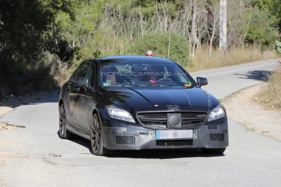 Mercedes-Benz CLS63 AMG Facelift Spy 01