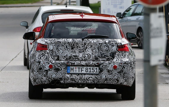 BMW 1 Series facelift spy 07