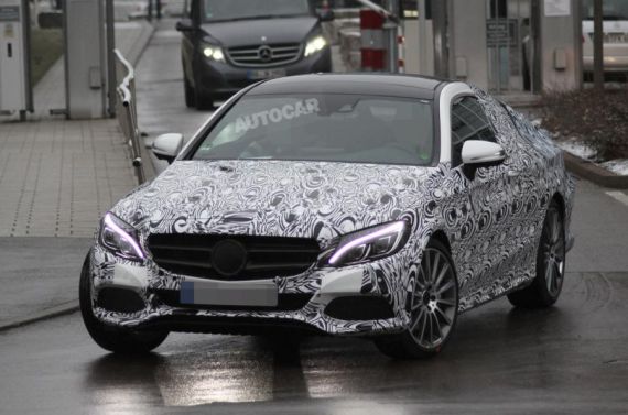 Mercedes-Benz C-Class Coupe spy 02