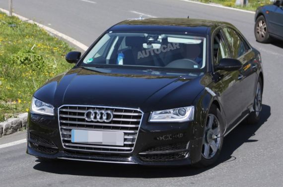 New Audi A8 test mule spy 05