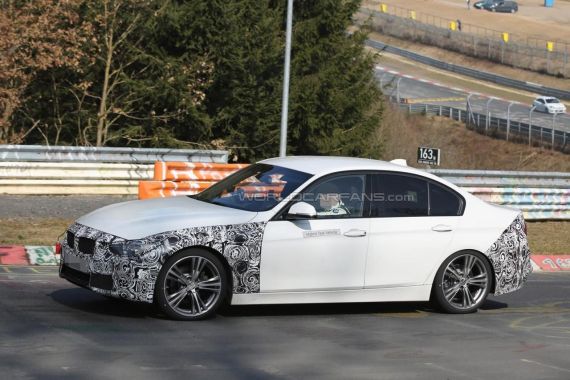 BMW 3-series facelift plug-in hybrid spy 07