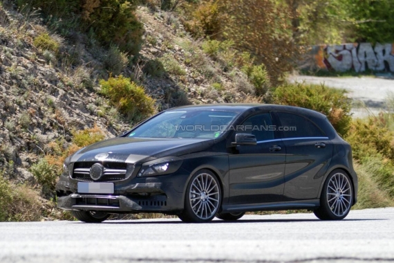 Mercedes A45 AMG spy 