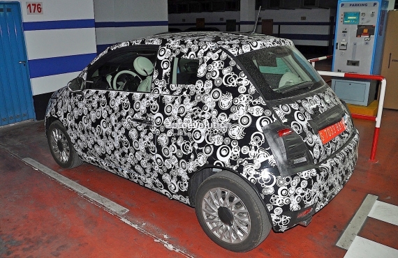 Fiat 500 Facelift Spy 03