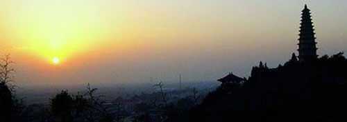 普救寺夕照 普救寺夕照
