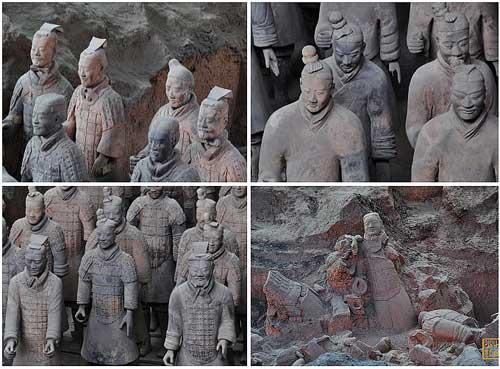 形态各异的兵马俑
