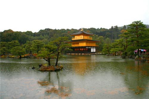 The temple of the Golden Pavilion is the Kyoto come first on the list of interest